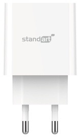 Telefoni laadija Standart GT-RJ334, USB, valge, 18 W
