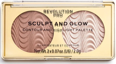 Паллета для контуринга Makeup Revolution London Pro Sculpt and Glow Sands of Time, 4 г