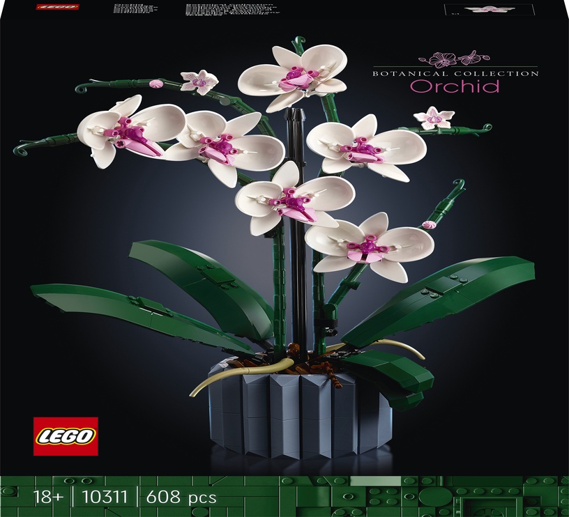 Konstruktor LEGO® ICONS Orhidee 10311, 608 tk
