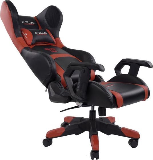 Игровое кресло E-Blue Cobra EEC310, 45 x 53 x 128 - 138 см, черный/красный