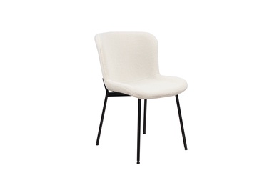 Ēdamistabas krēsls Domoletti JC3024, gaiši pelēka, 60 cm x 52 cm x 81 cm