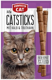 Kārumi kaķiem Perfecto Catsticks Veal & Turkey, 0.05 kg, 10 gab.