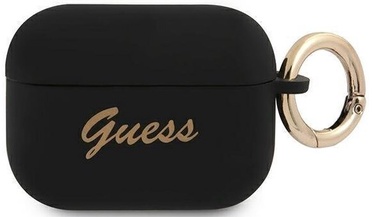 Ausinių dėklas Guess Vintage Script, juoda