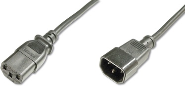 Juhe Assmann Power Cord IEC C13/C14 M/F, must, 5 m