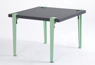 Kafijas galdiņš Kalune Design Halicheron, antracīta/zaļa, 60 cm x 60 cm x 45 cm