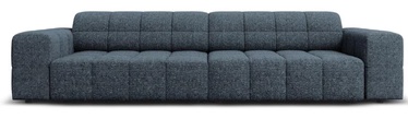 Dīvāns Micadoni Home Jennifer Chenille, tumši zila, 244 x 102 cm x 70 cm