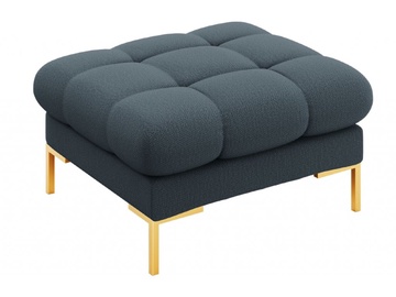 Пуф Micadoni Home Mamaia, синий/золотой, 60 см x 60 см x 41 см