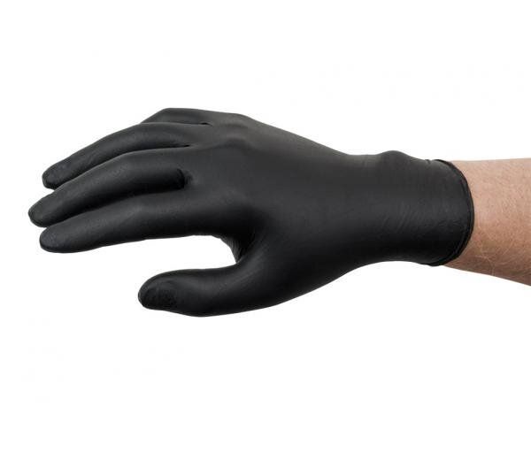 Перчатки прорезиненные Ansell Microflex 93-852, черный, XL, 100 шт.