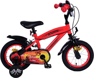 Vaikiškas dviratis, miesto Disney Cars, juodas/raudonas, 12"