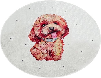 Vannas istabas paklājs Foutastic Terrier 359CHL4788, daudzkrāsaina, 160 cm x 160 cm