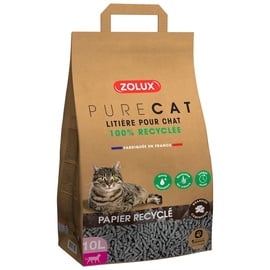 Наполнители для котов органический (некомкующийся) Zolux PURECAT, 10 л