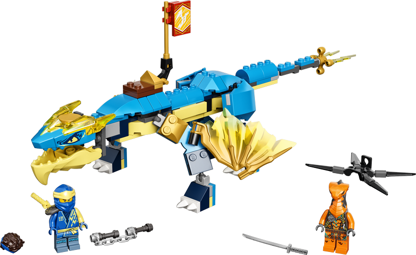 Konstruktors LEGO® NINJAGO® Jay pērkona pūķis EVO 71760, 140 gab.