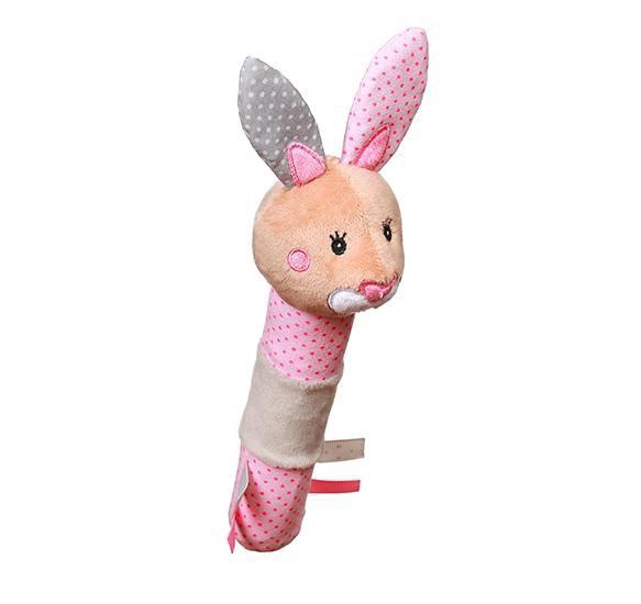 Zobu riņķis BabyOno Julia The Bunny, rozā