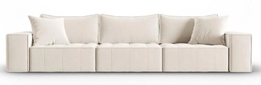 Moduļu dīvāns Micadoni Home Mike Velvet, bēša, 292 x 90 cm x 78 cm