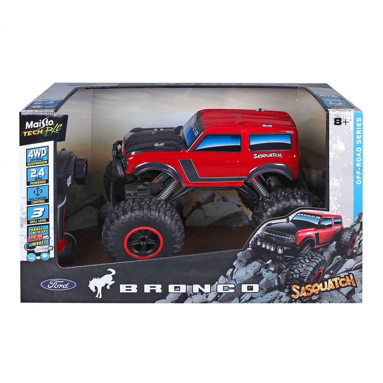 Детская машинка Maisto Ford Bronco Sasquatch 81339, 41.5 см, 1:10 - K-rauta