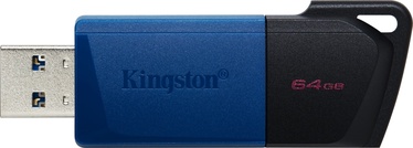 USB atmintinė Kingston DataTraveler Exodia M, mėlyna/juoda, 64 GB