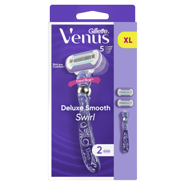 Gillette Venus Deluxe Smooth Swirl Skuveklis + Asmeņi 2 gab