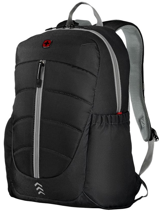 Mugursoma Wenger Engyz Laptop Backpack, melna/pelēka, 21 l, 16"