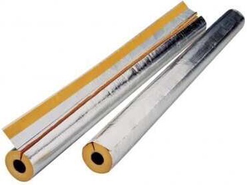 Stikla vates čaula Isover Climpipe Section Alu2 IS79409, 140 mm x 60 mm