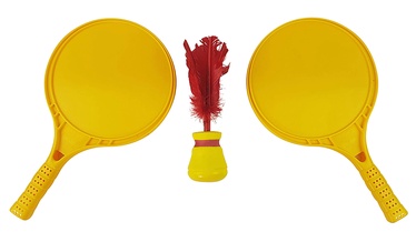 Lauko žaidimas Tunturi Indiaca Tennis 08BRSGA003, 38.8 cm x 22.9 cm, raudona/geltona