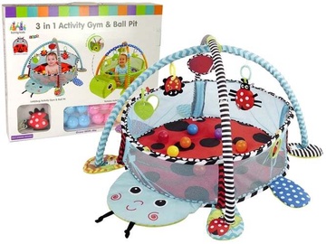 Aktivitāšu paklājiņš Lean Toys Ladybug, 66 cm x 96 cm