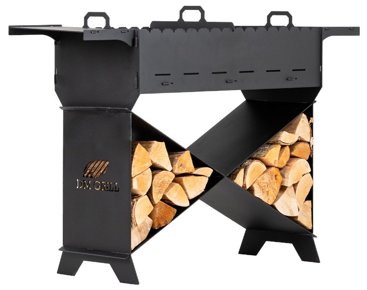 Гриль DM Grill Functional Plus, черный, 37 см