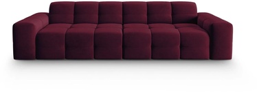 Dīvāns Micadoni Home Kendal Velvet 4 Seats, violeta, 255 x 103 cm x 79 cm