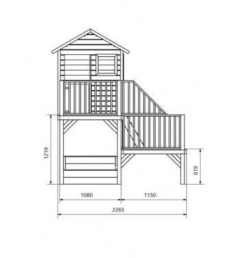 Puidust maja lastele "Meekärg" 4IQ, 2.9 m²