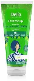 Attīrošs sejas gēls sievietēm Delia Cosmetics Fruit Me Up! Lime, 200 ml, 3+