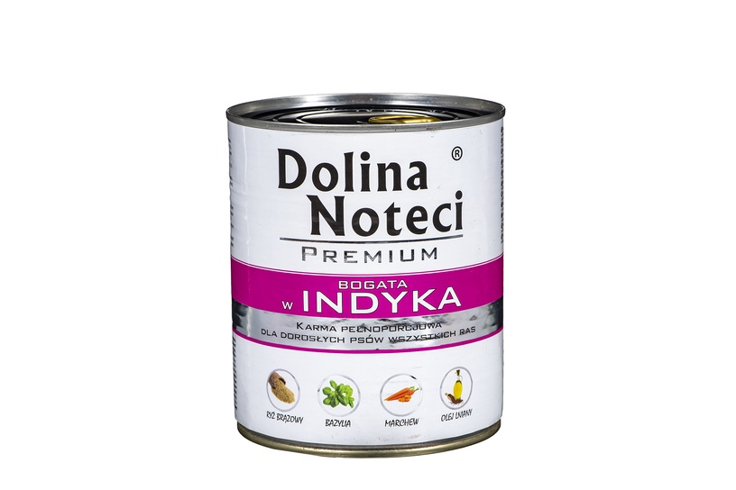 Влажный корм для собак Dolina Noteci, индюшатина, 0.8 кг