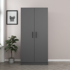 Гардероб Kalune Design Kale 210, антрацитовый, 52 см x 90 см x 210 см
