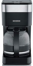 Кофейник Severin KA 9263 KA 9263, 1.25 л, прозрачный/черный