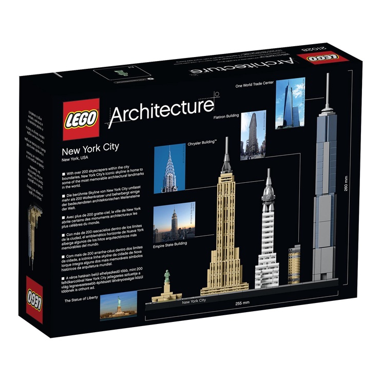 Konstruktor LEGO Architecture New York 21028, 598 tk