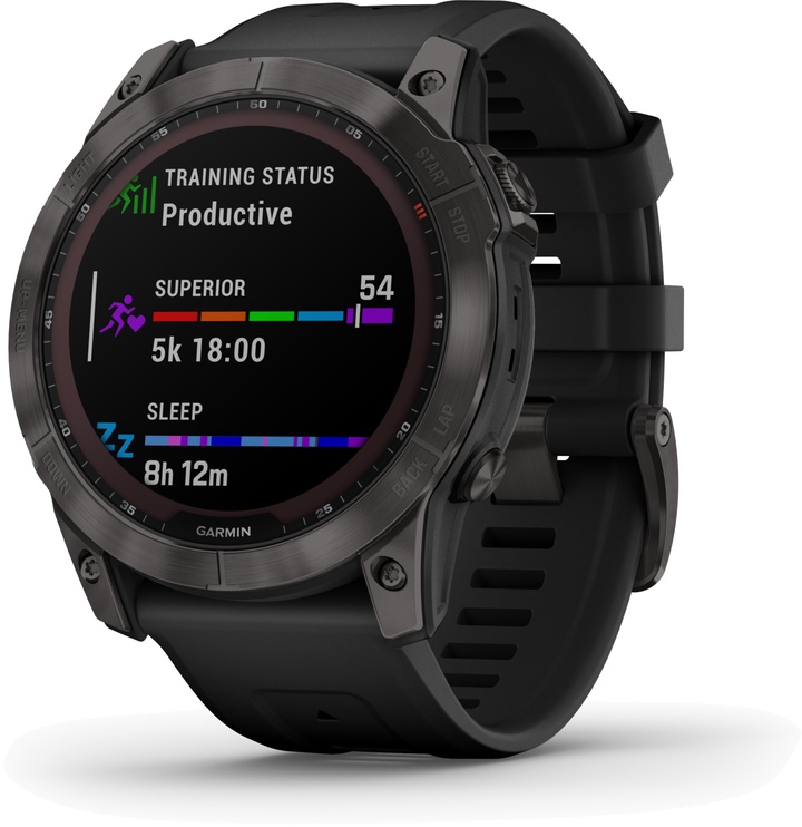 Умные часы Garmin fēnix® 7X Sapphire Solar, серый