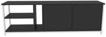 TV galds Kalune Design Primrose, balta/antracīta, 35.3 cm x 160 cm x 50.8 cm
