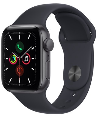 Nutikell Apple Watch SE GPS, 40mm Space Grey Aluminium Case with Midnight Sport Band - Regular, hall