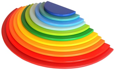 Attīstošās rotaļlietas Wood&Joy Waldorf Rainbow Semicircle 109TRS1120, 7 cm, daudzkrāsaina