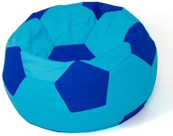 Кресло-мешок Go Gift Soccer XL, синий/бирюзовый