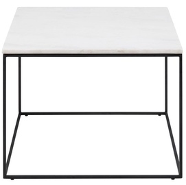 Kafijas galdiņš Actona Bolton 61838, balta/melna, 600 mm x 600 mm x 450 mm