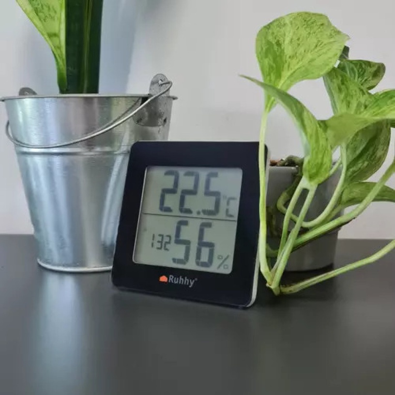 Temperatuuri ja õhuniiskuse mõõtja Ruhhy 19161, valge/must