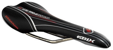 Velosipēda sēdeklis Kellys Kbix Ultraform Pro-Race, ādas imitācija/titāna, melna