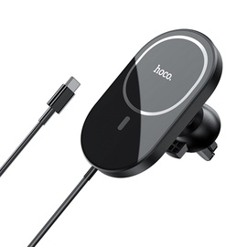 Зарядное устройство Hoco CA90 15W MagSafe, Qi Wireless, черный, 15 Вт