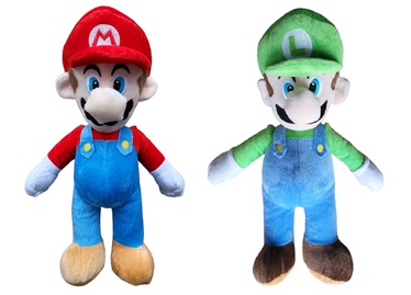 Mīkstā rotaļlieta HappyJoe Super Mario & Luigi, daudzkrāsaina, 38 cm, 2 gab.