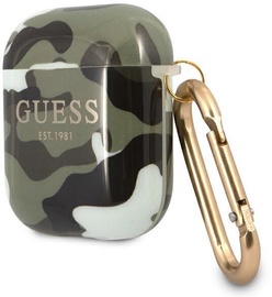 Futrālis Guess Camouflage collection for AirPods, zaļa