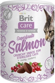 Лакомство для кошек Brit Care Superfruits Adult, лосось, 0.1 кг