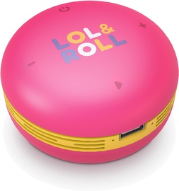 Bezvadu skaļrunis Energy Sistem Lol&Roll Pop Kids Speaker, rozā, 5 W