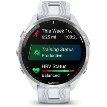 Viedais pulkstenis Garmin Forerunner 965, balta