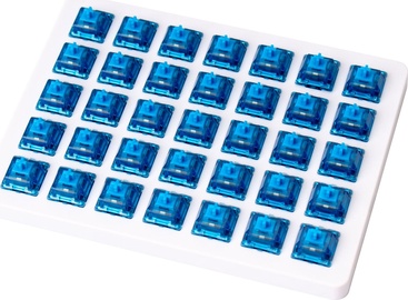 Slēdzis Keychron Gateron Ink V2 Blue Switch Set 35-Pack, zila/balta