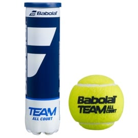 Теннисный мяч Babolat Team All Court 1616, желтый, 4 шт.