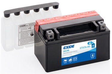 Аккумулятор Exide YTX7A-BS, 12 В, 6 Ач, 90 а